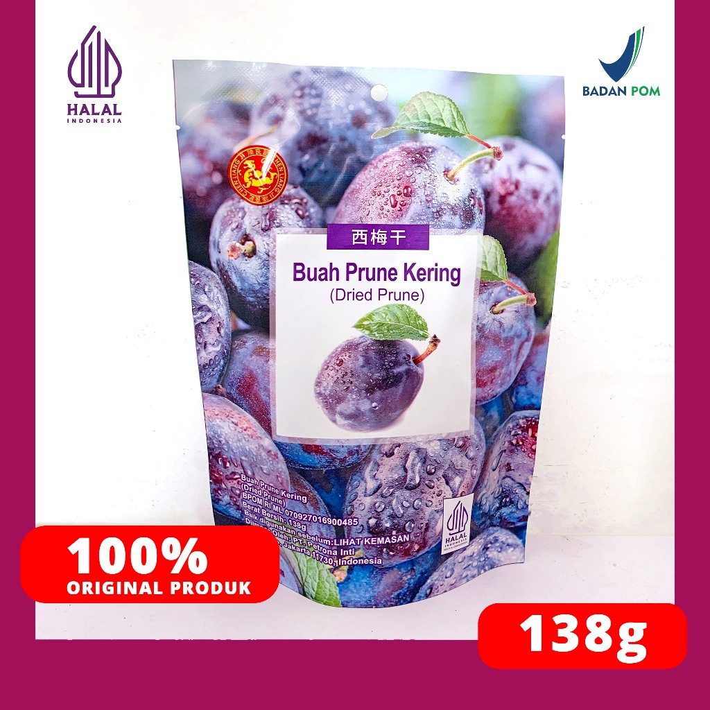 

MANISAN BUAH PRUNE KERING /DRIED PRUNE 138 GR CHEN LIANG JI