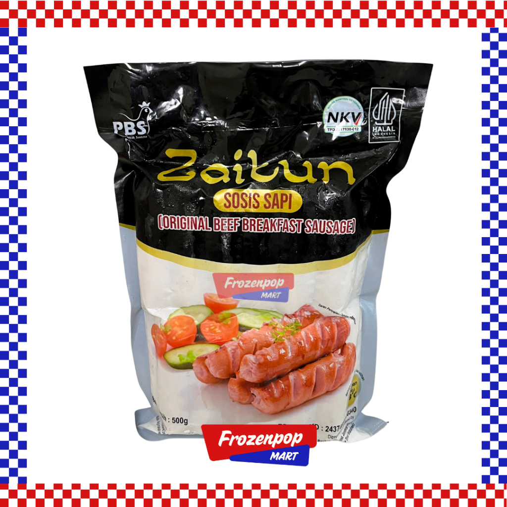 

Zaitun Sosis Sapi Cocktail Beef Breakfast Sausage 500gr [INSTANT MALANG]