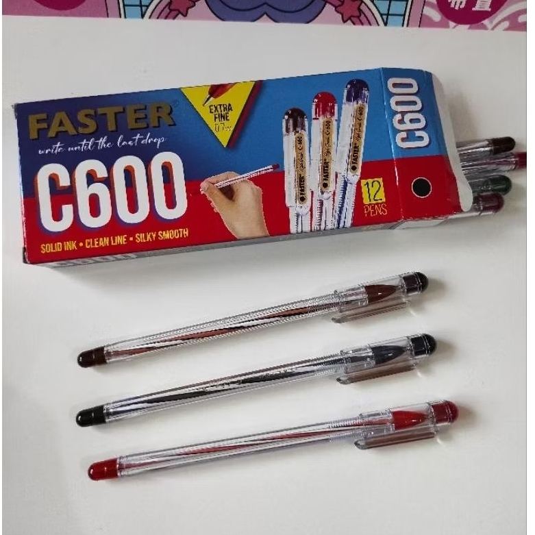 

Faster gel pen c600/pulpen faster c600/ bolpen Faster C600 0,7mm isi 12pcs