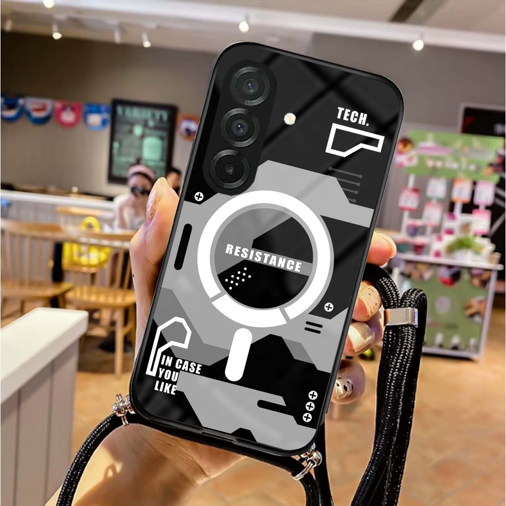 GK65 Softcase Glass + Tali Samsung A26 A36 A56 - Casing Handphone Samsung A26 A36 A56 - Case Handpho