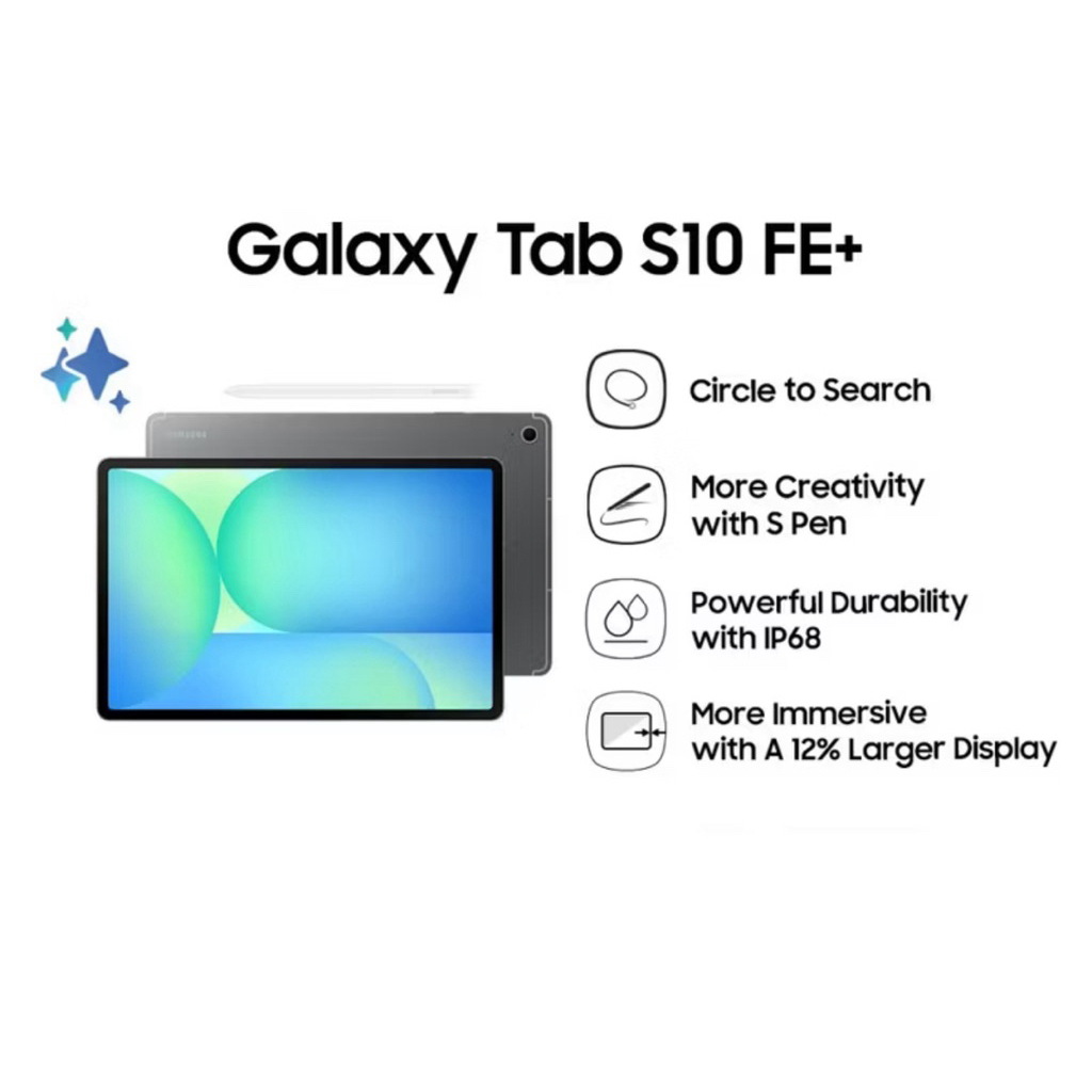 SAMSUNG TAB S10 FE + WIFI - 5G BNIB BARU SEGEL 100% ORIGINAL