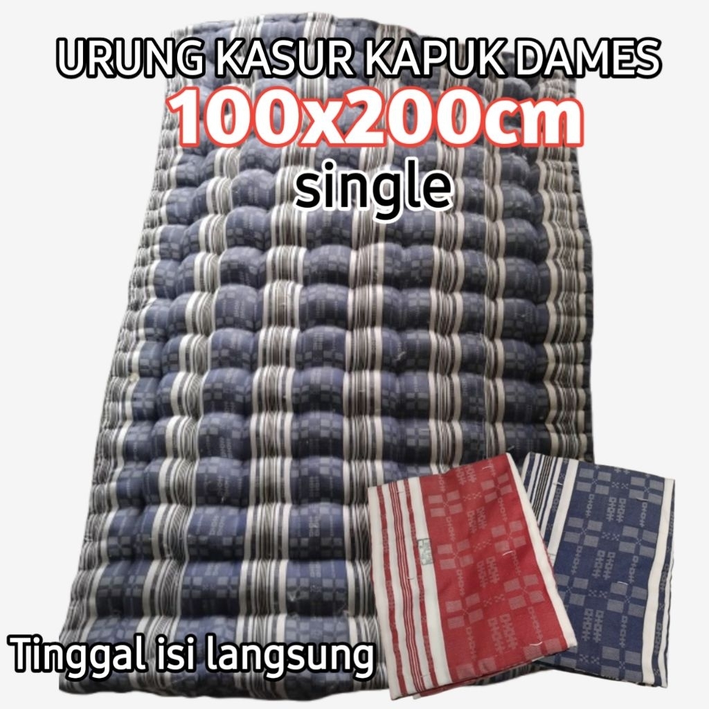 (100x200) URUNG KASUR KAPUK DAMES NO.4/KULIT KASUR KAPUK SINGLE