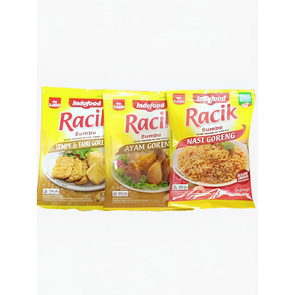 

1 BUNGKUS - Racik Bumbu Instan Tersedia 3 varian Ayam Goreng, Nasi Goreng, Tempe & Tahu Goreng