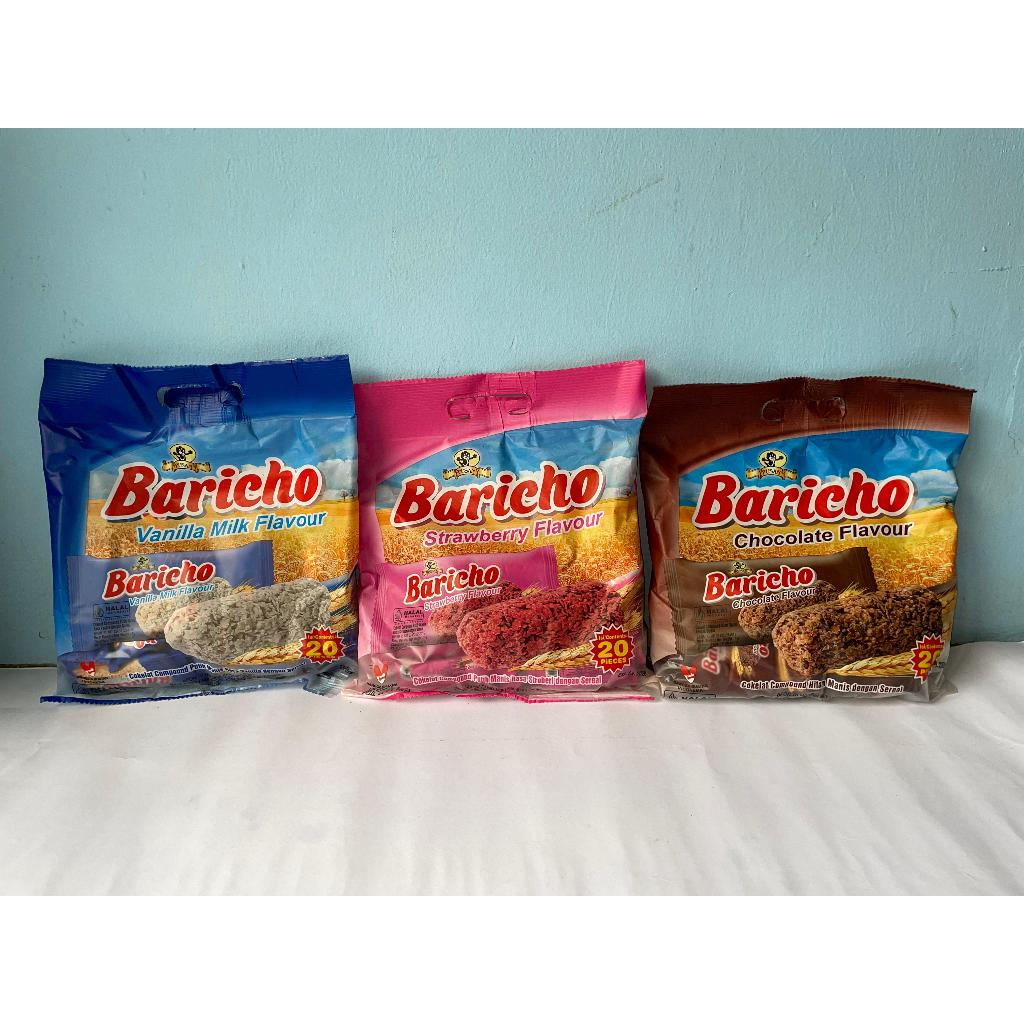 

(1 PAK 20 PCS) BARICHO SEREAL FLAVOUR RASA COKELAT/STROBERI/VANILA