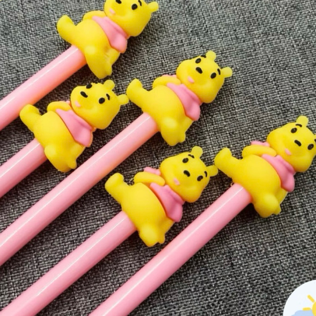 

Pulpen Gel Karakter Winnie The Pooh Premium Pena WTP Beruang Madu Lucu Unik Imut Termurah
