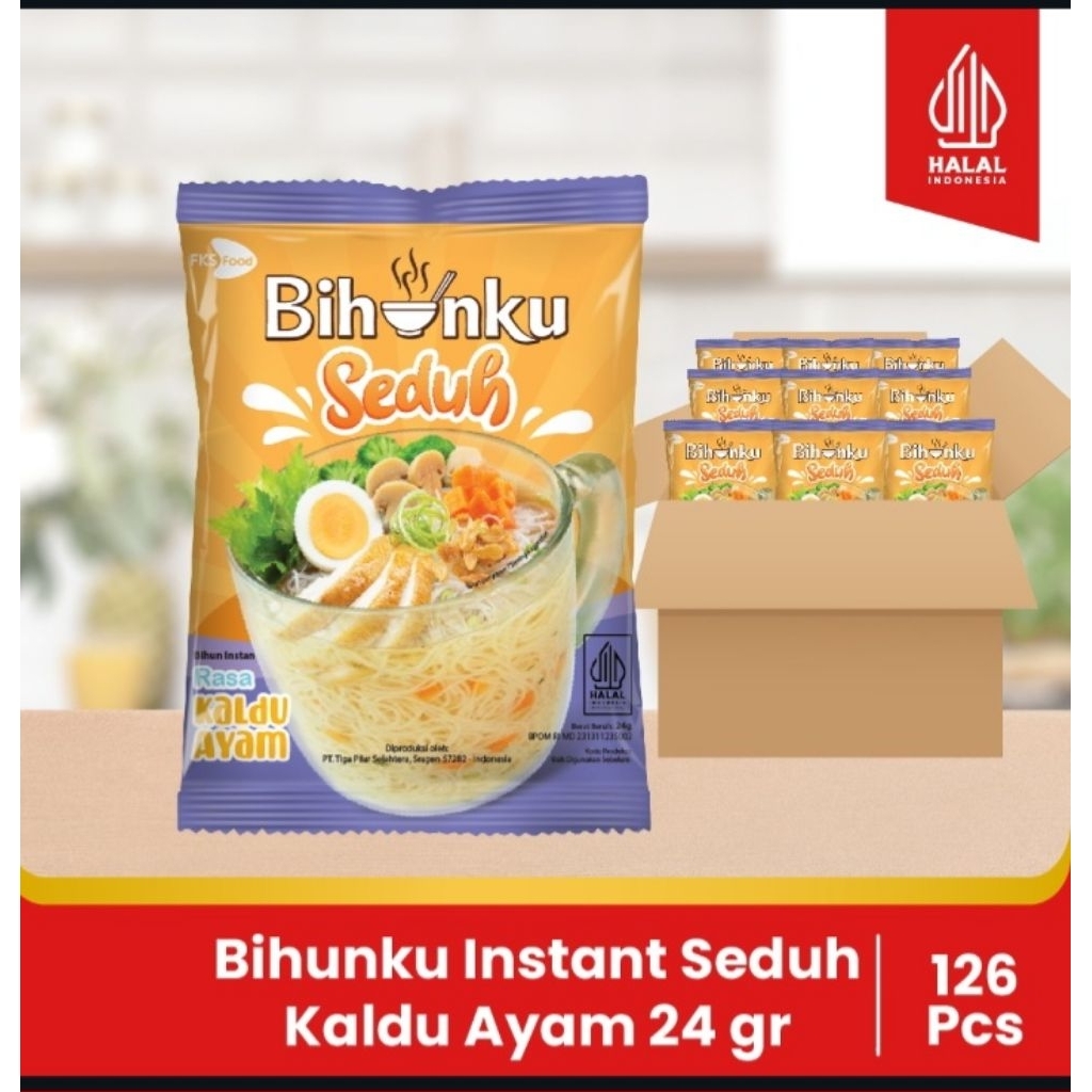

Bihunku Instant - Seduh Kaldu ayam - 1 Karton - 120 Pcs - 24gr