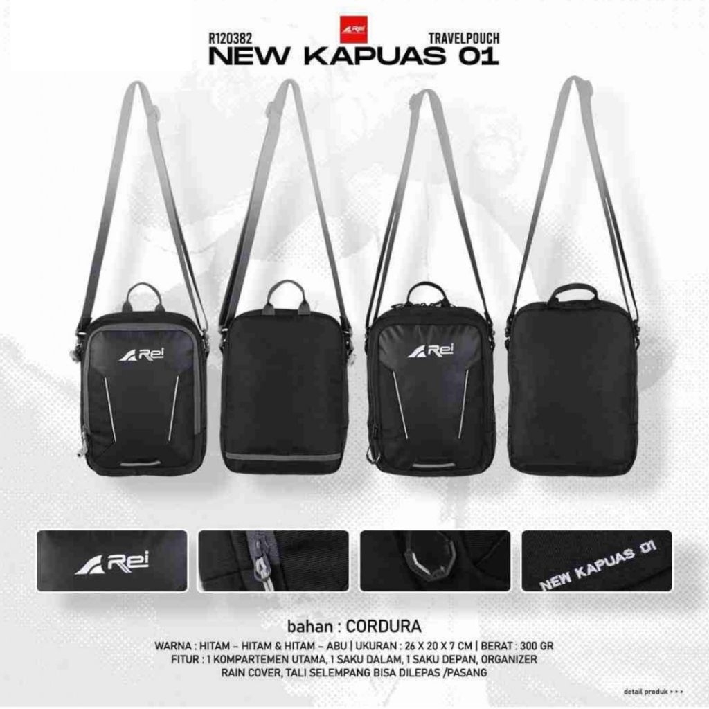 Tas Selempang Rei / Travel Pouch New Kapuas 01 Arei Outdoorgear