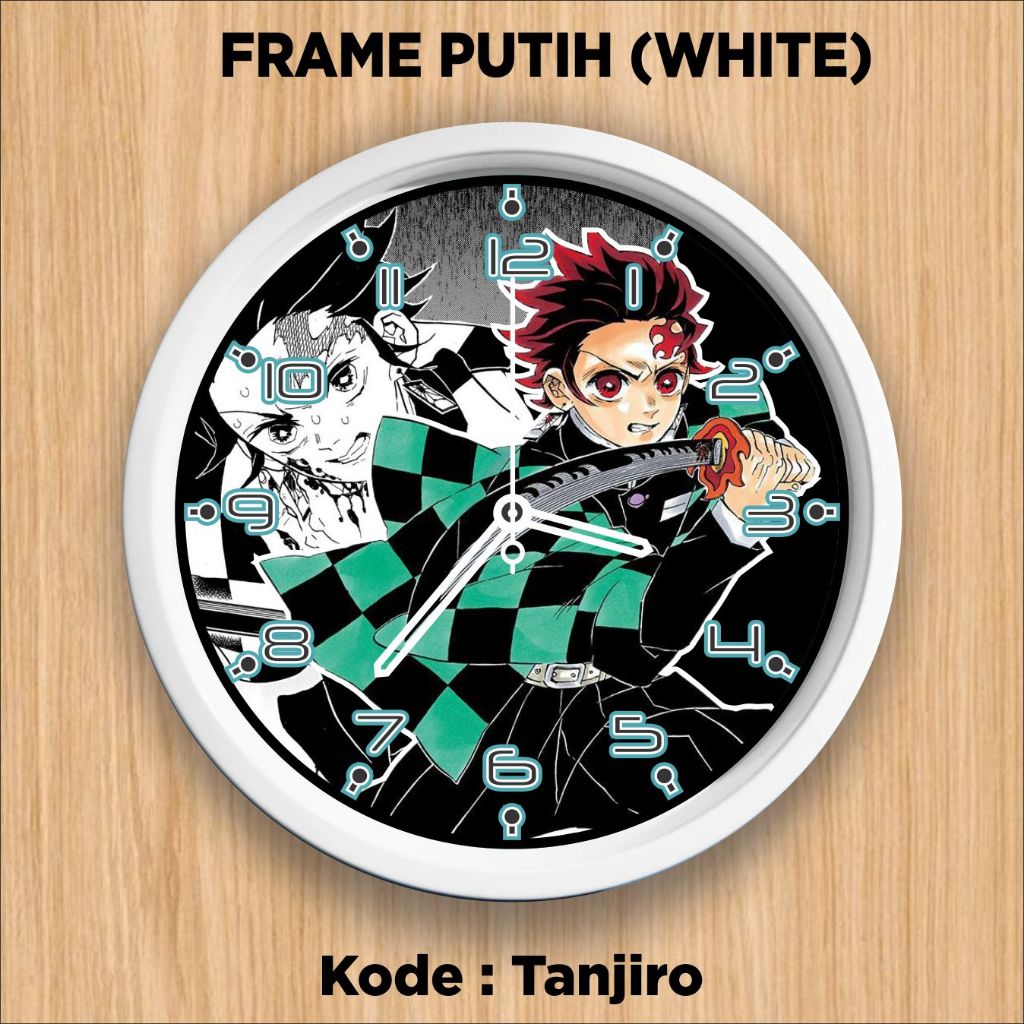 Jam Dinding Kimetsu No Yaiba Jam Dinding Minimalis Anime