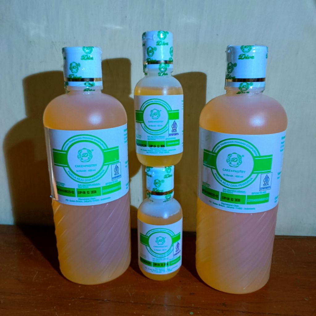 

Pelembut Kue Diva Cake Pastry Softener Wiysman 60ml / Diva Cake Pastry Softener Wiysman 450ml