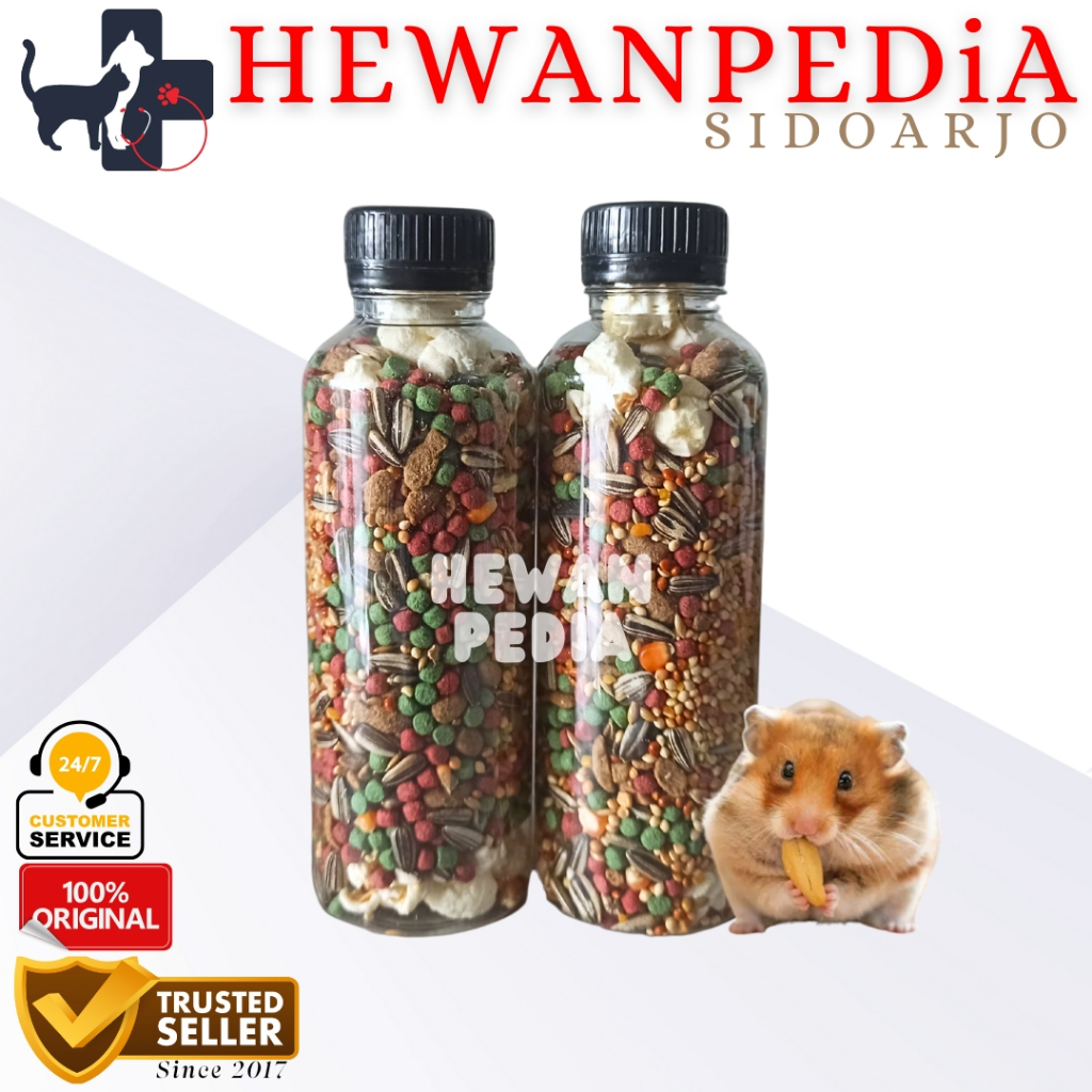 MAKANAN HAMSTER CAMILAN HAMSTER 165 gr - Camilan Hamster Makanan Hamster Kuaci Biji - Bijian Gandum