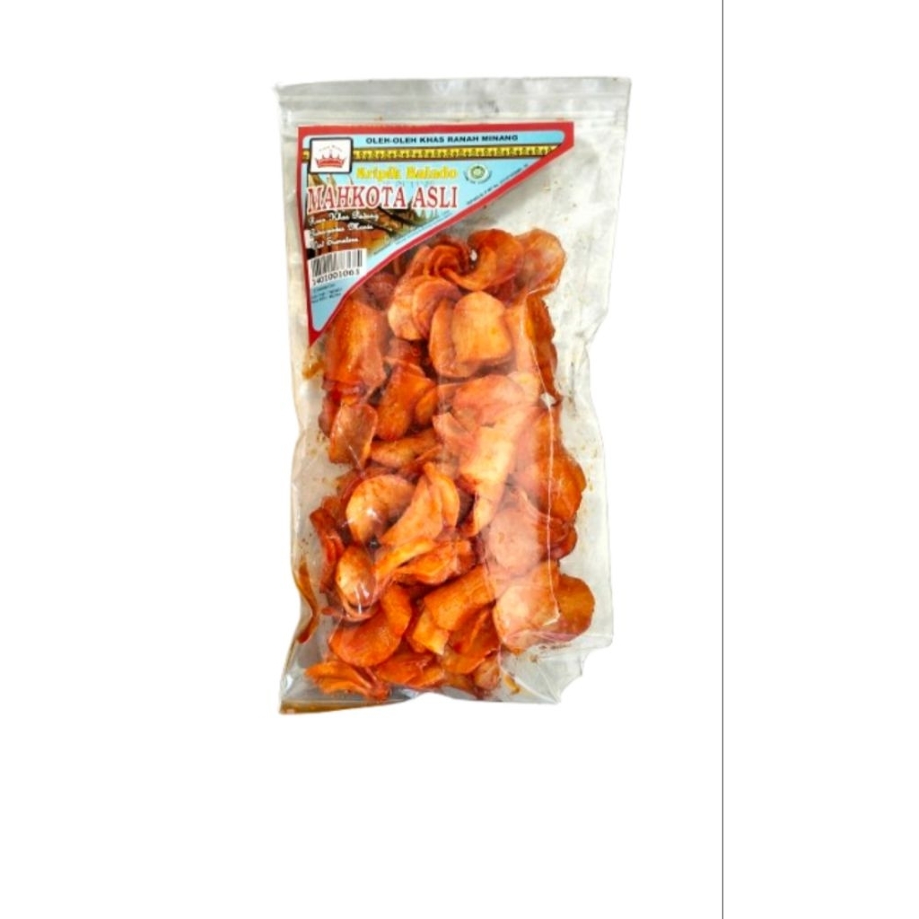 

Kripik Balado Bulat Mahkota Asli 200gr