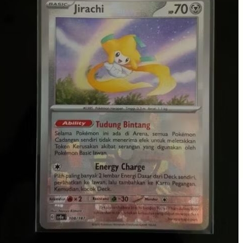 Pokemon TCG Indonesia sv8a Jirachi 108/187 MasterBall