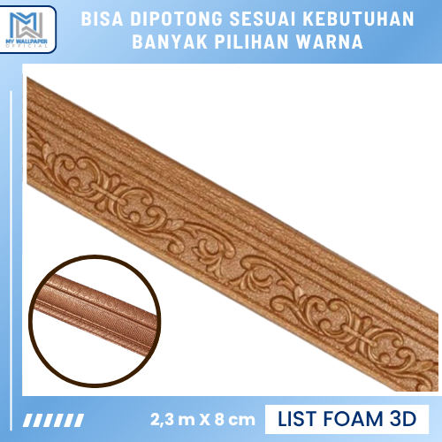 List Foam Border Dinding List Wallpaper Dinding Foam Tebal Stiker List Foam Dinding