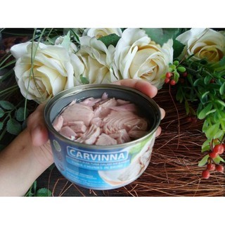

CARVINNA Tuna Kaleng dalam Air Garam 185 gr - Tuna Original in Brine