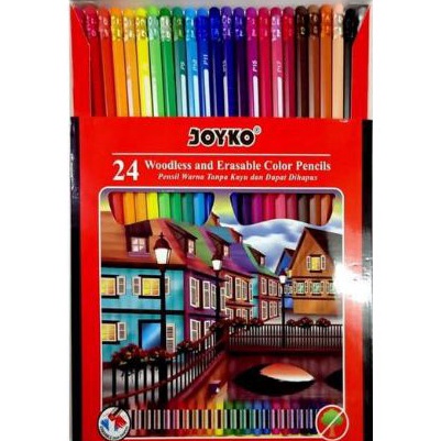 

KODE N29E Joyko Pensil Warna 24 Color CP115 Joyko Pensil Warna Bisa Dihapus
