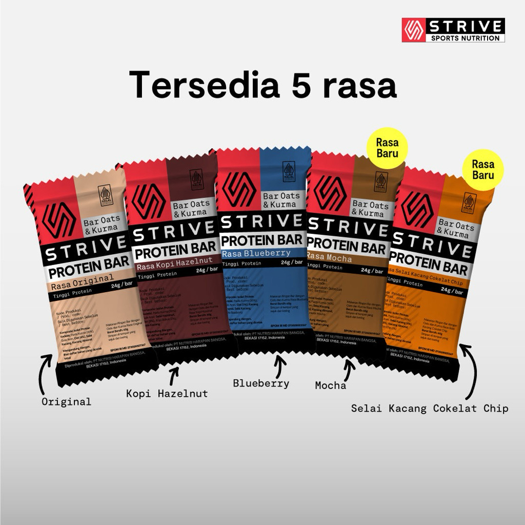 

STRIVE PROTEIN BAR - 1 pc (24g Protein/ bar)