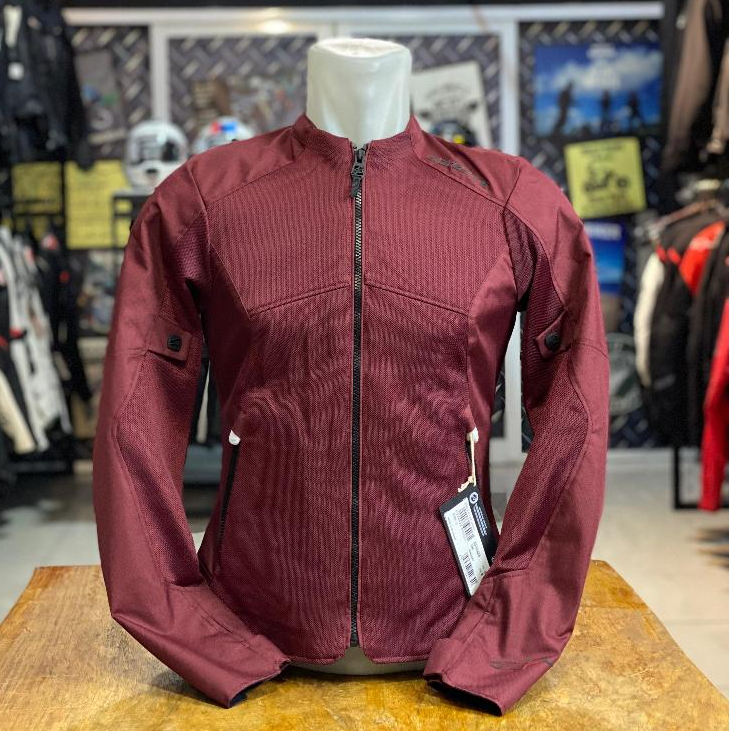 Alpinestars Stella C-1 Air Jacket Mesh Protector Jaket Touring Wanita - Burgundy