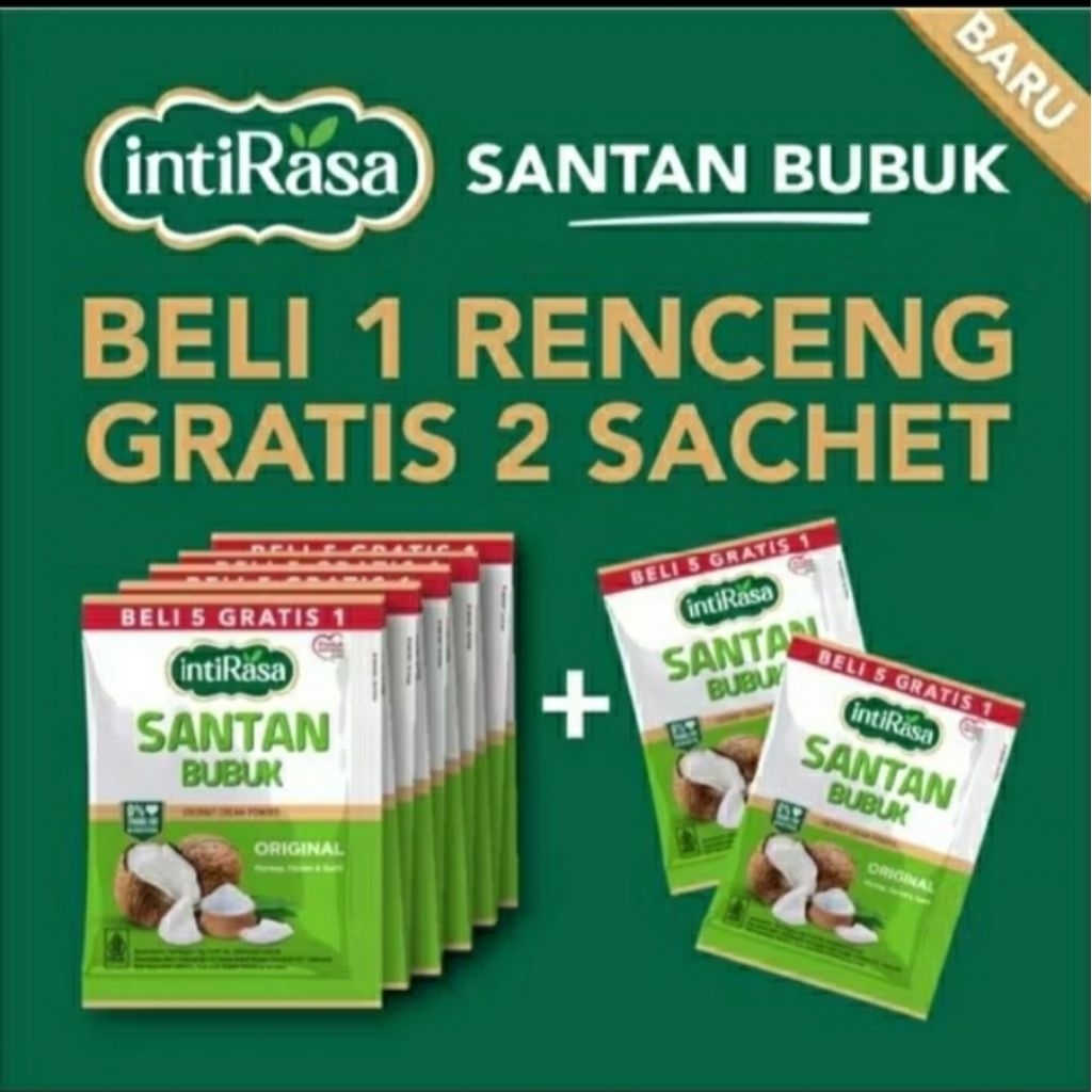 

IntiRasa Santan Bubuk Original (10 sachets x 13 gr) + 2sachets