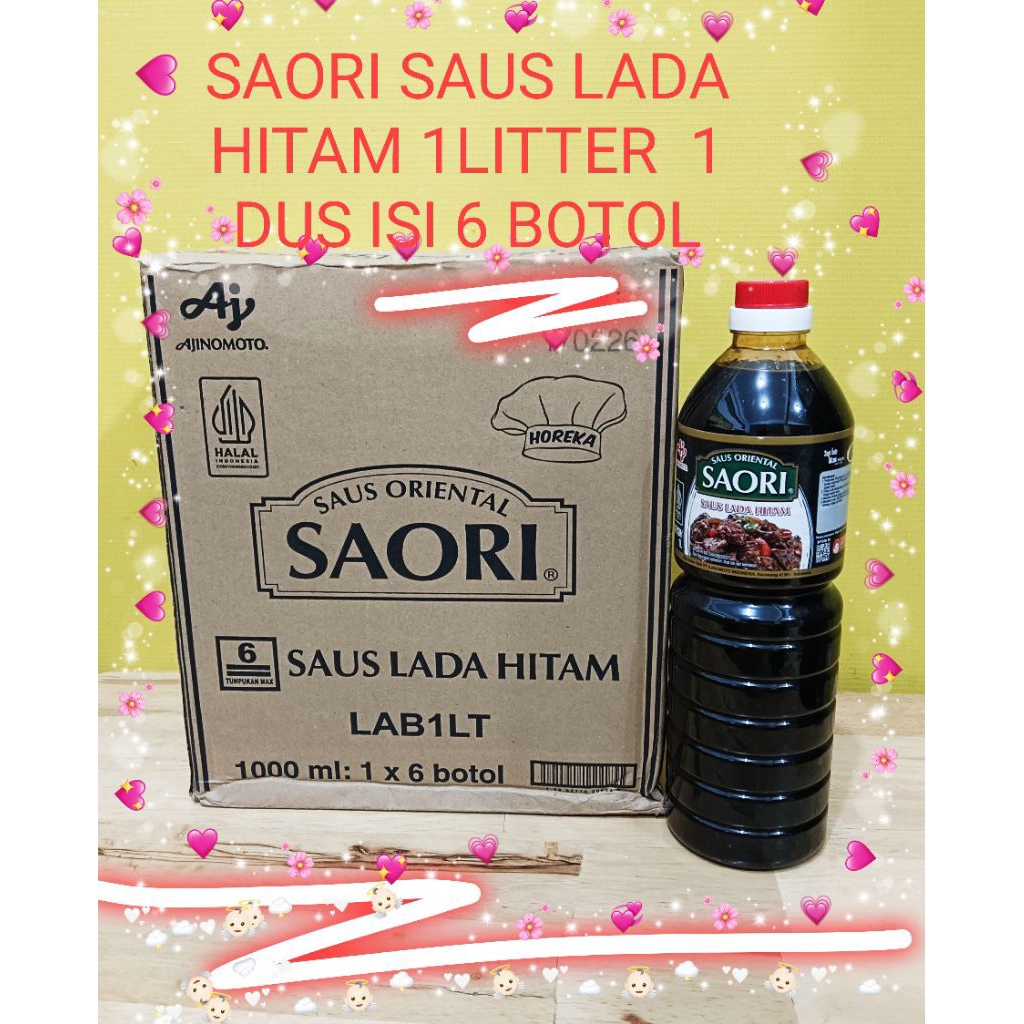

1 DUS SAORI SAUS LADA HITAM 1 LITER ISI 6 BOTOL