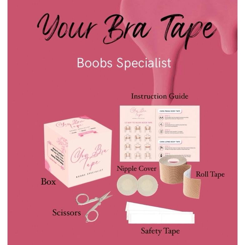 KODE K86A Your Bra Tape Full Set CpmpleteBoobs TapeSolatip BHIsolasi Bra