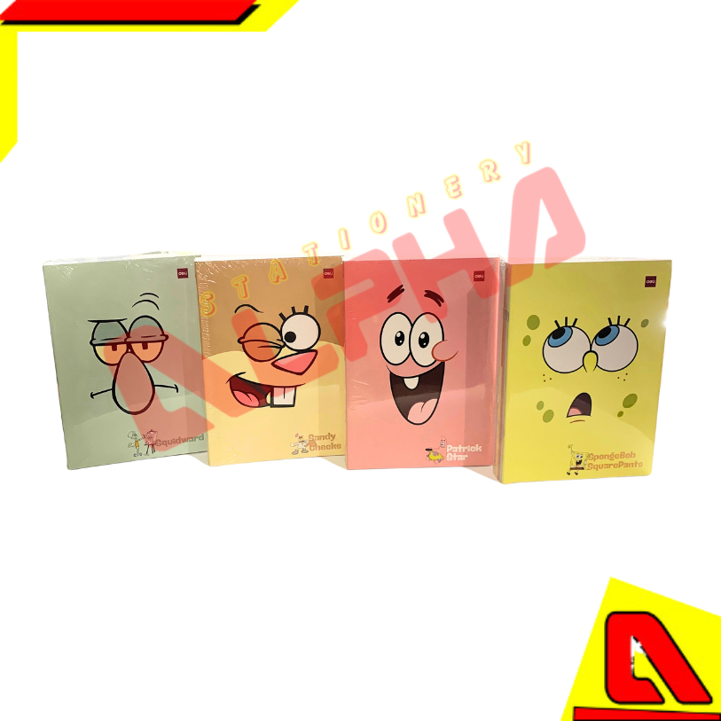

BUKU TULIS WRITING BOOK BUKU BERGARIS DELI ISI 42 B5 BOXY SERIES SPONGEBOB 2