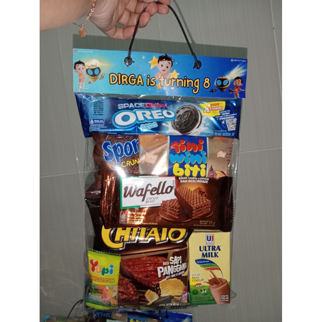 

MURAH!!! PAKET SNACK ULANG TAHUN/KHITAN/TEDAK SITEN/DLL REQUEST TEMA LABEL