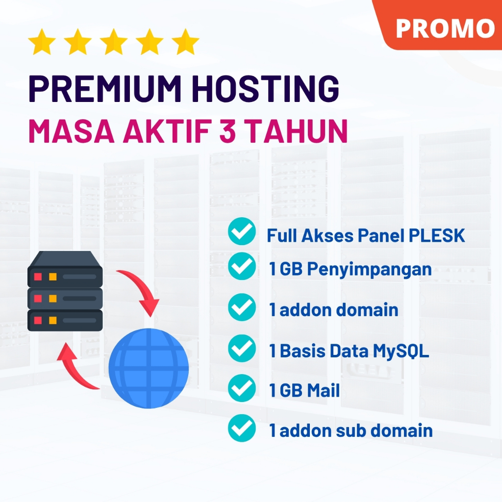 Premium Web & Email Hosting Murah Aktif 3 Tahun