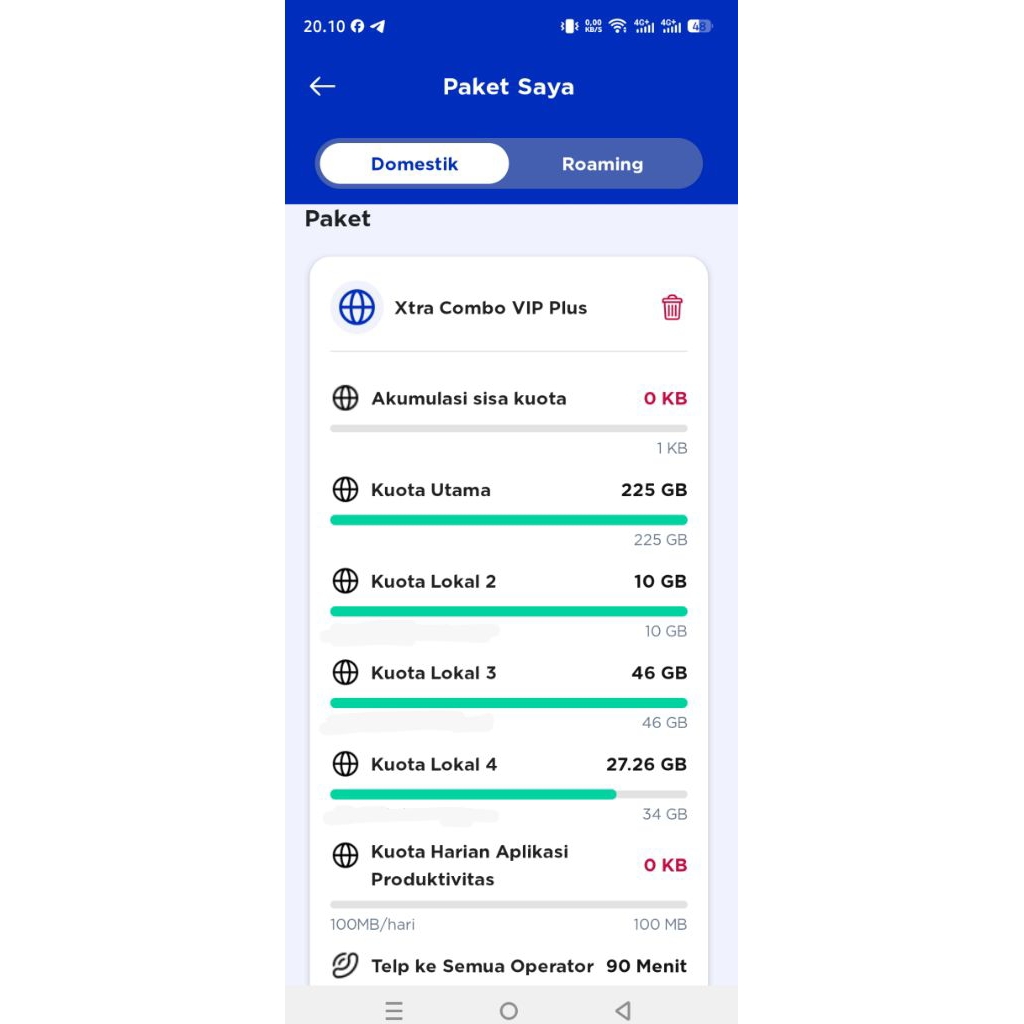 Kartu Perdana XL Xtra Combo VIP Plus Discount 90%