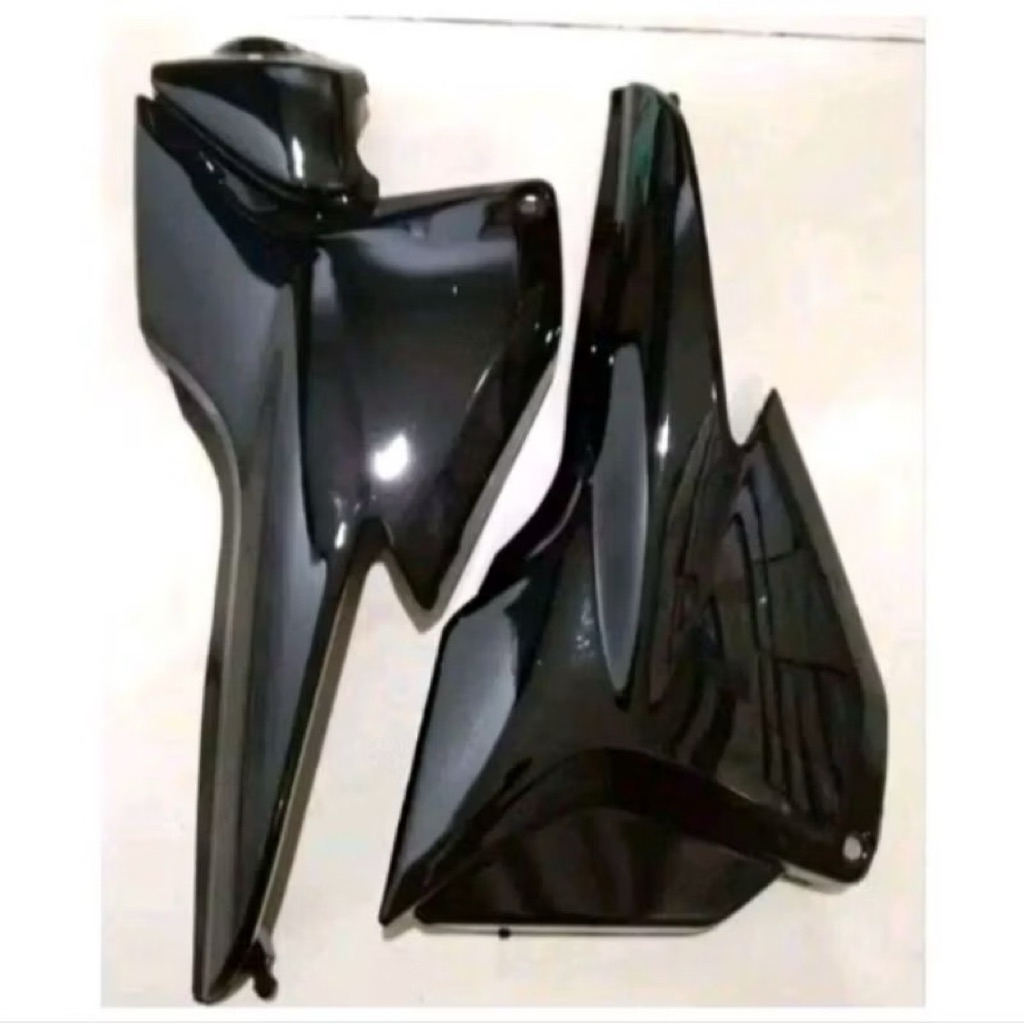 Box Samping / Bok Aki MegaPro 2006 2007 2008 2009 Hitam (1 pasang) | sambungan cover body motor / tu