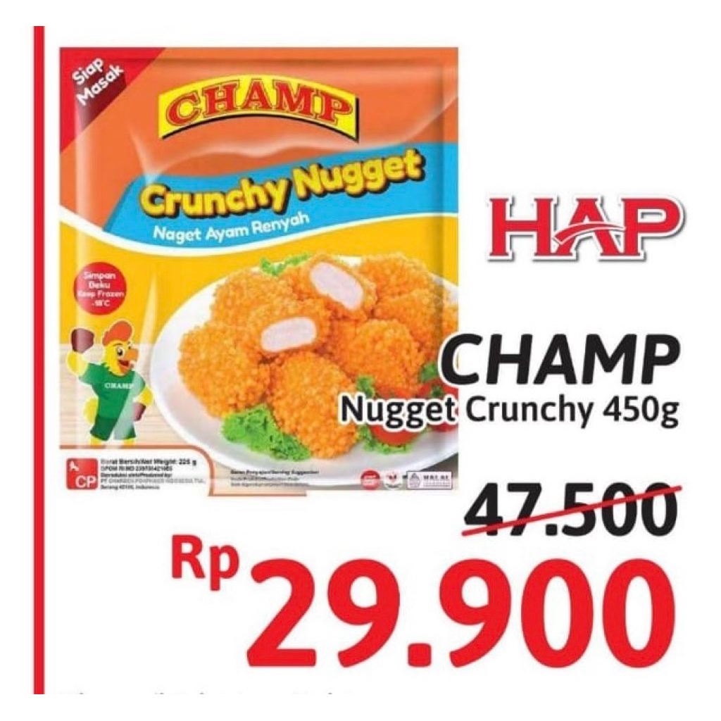 

NUGGET CHAMP CHRUNCY 450gr