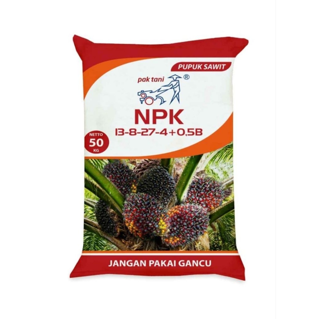 NPK SAWIT 13-8-27-4 0.5 Pak Tani 50 Kg