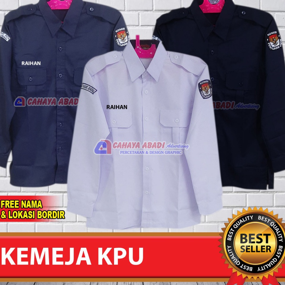 Kemeja KPU Baju KPU Seragam Komisi Pemilihan Umum