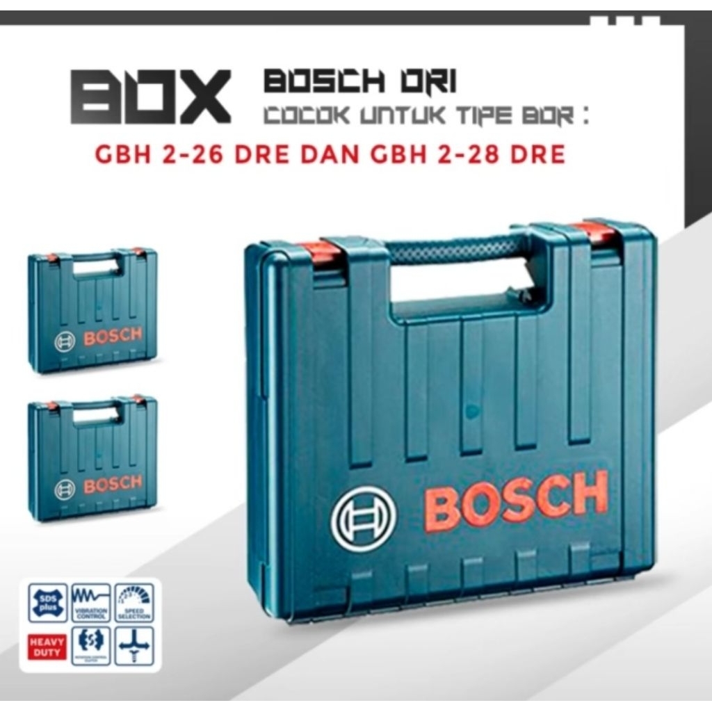 CUCI GUDANG Tools Box Mesin Bor SDS Bosch GBH 2-26 & 2-28Dre /Box Rotary hammer UNIVERSAL