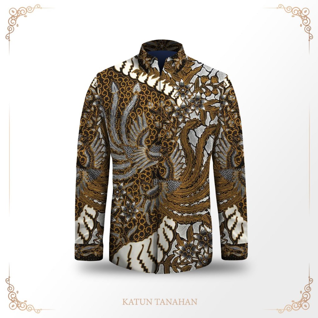Kemeja pria lengan panjang batik tulis exclusive pola baju batik pria bahan katun premium batik tuli
