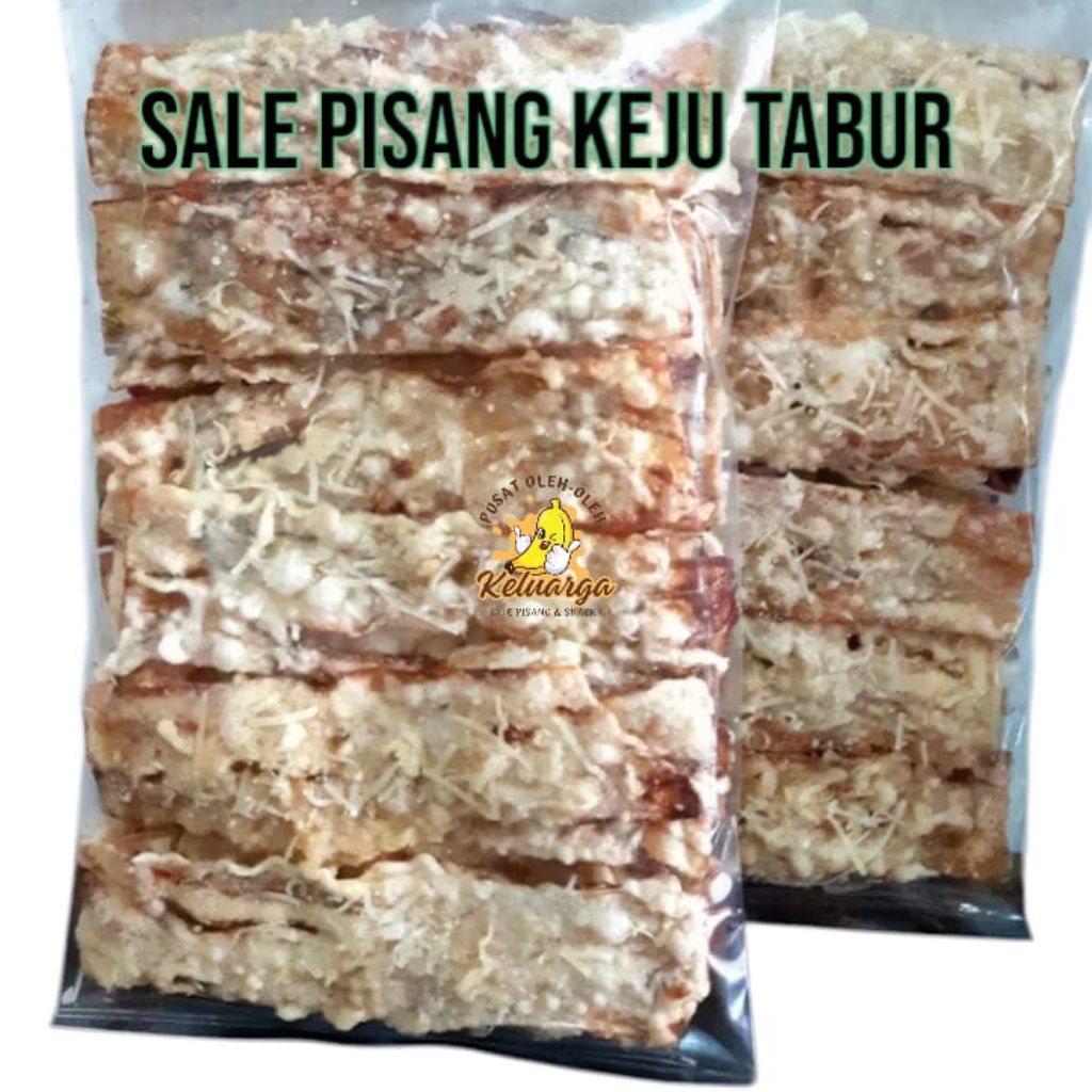 

sale pisang keju tabur topping keju parut
