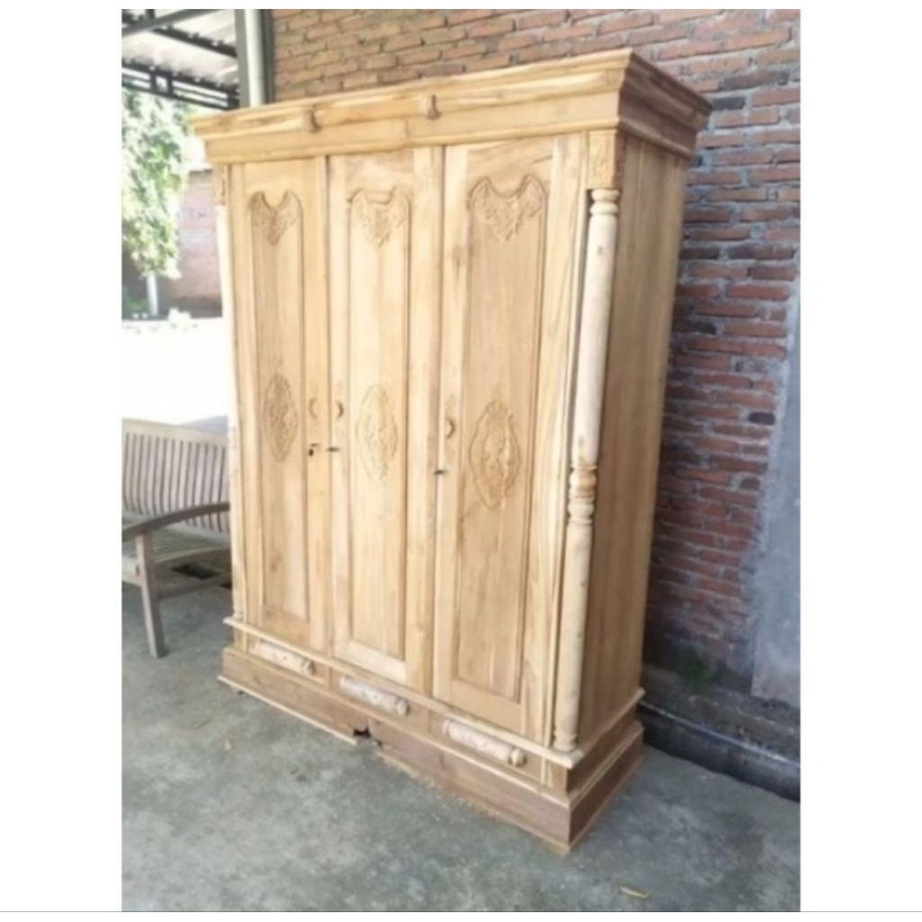 Lemari Pakaian Minimalis Kayu Jati Lemari Pakaian Kayu Jati