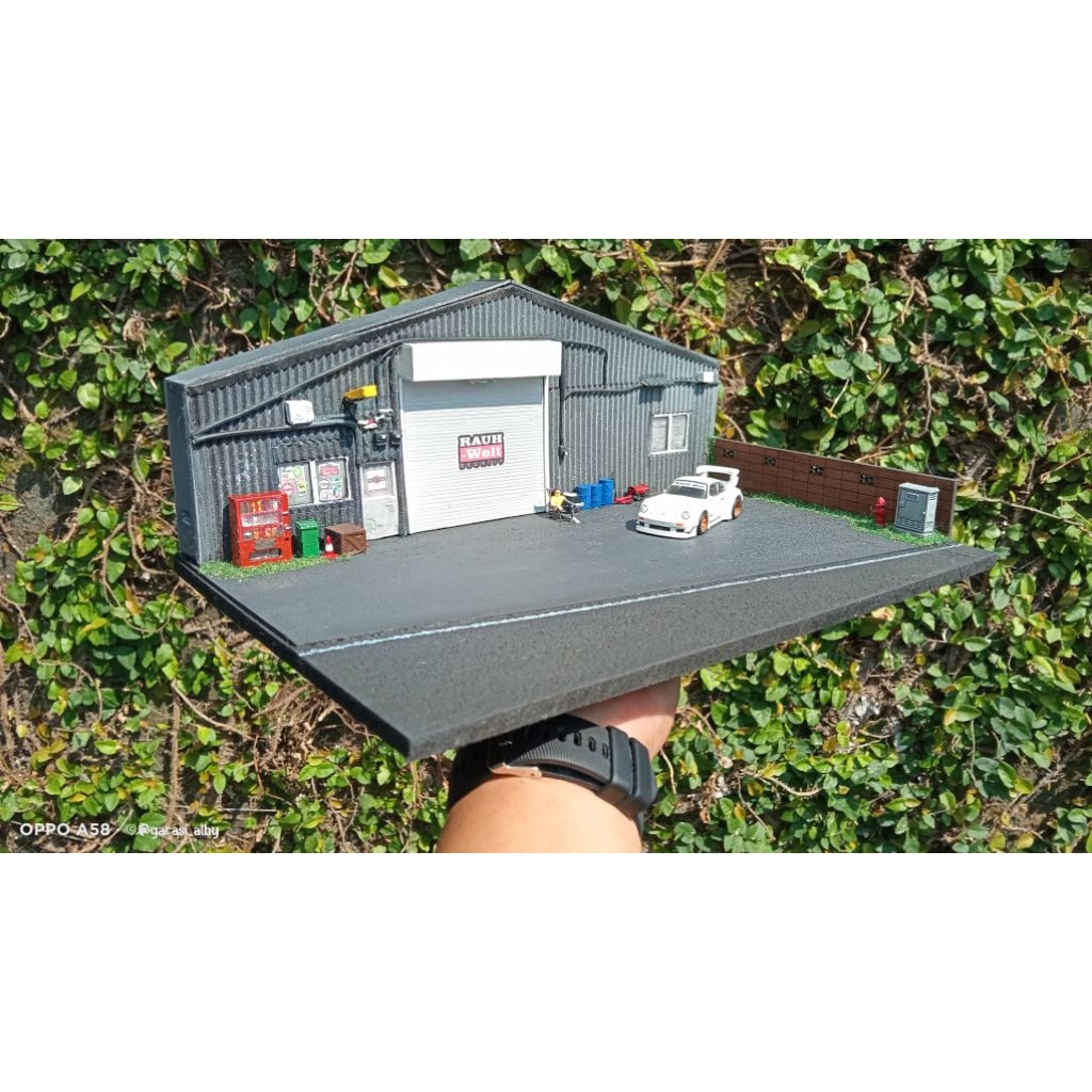 Diorama Diecast RWB Garage Japan