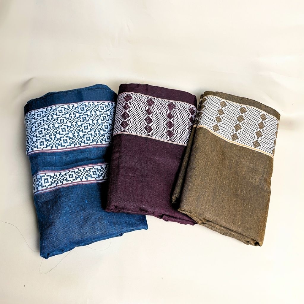 Sarung Tenun Gajah Unggul | Alat Sholat untuk Pria Dewasa Motif Dobby Klasik