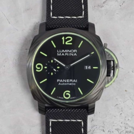 JAM TANGAN LUMINOR PANERAI TRILOGY AUTOMATIC BLUE DAN BLACK 44MM