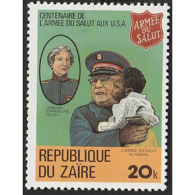 

a 11975 SATU BUAH PRANGO ZAIRE NOMINAL 20K TEMA GENERAL EVANGELINE BOOTH DENGAN KONDISI BELUM ADA CAP