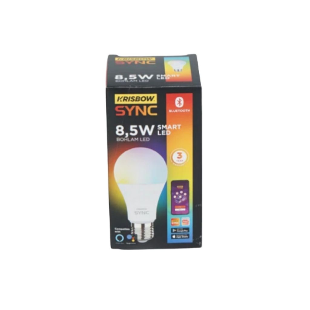 LAMPU BOHLAM LED SMART BLUETOOTH KRISBOW SYNC