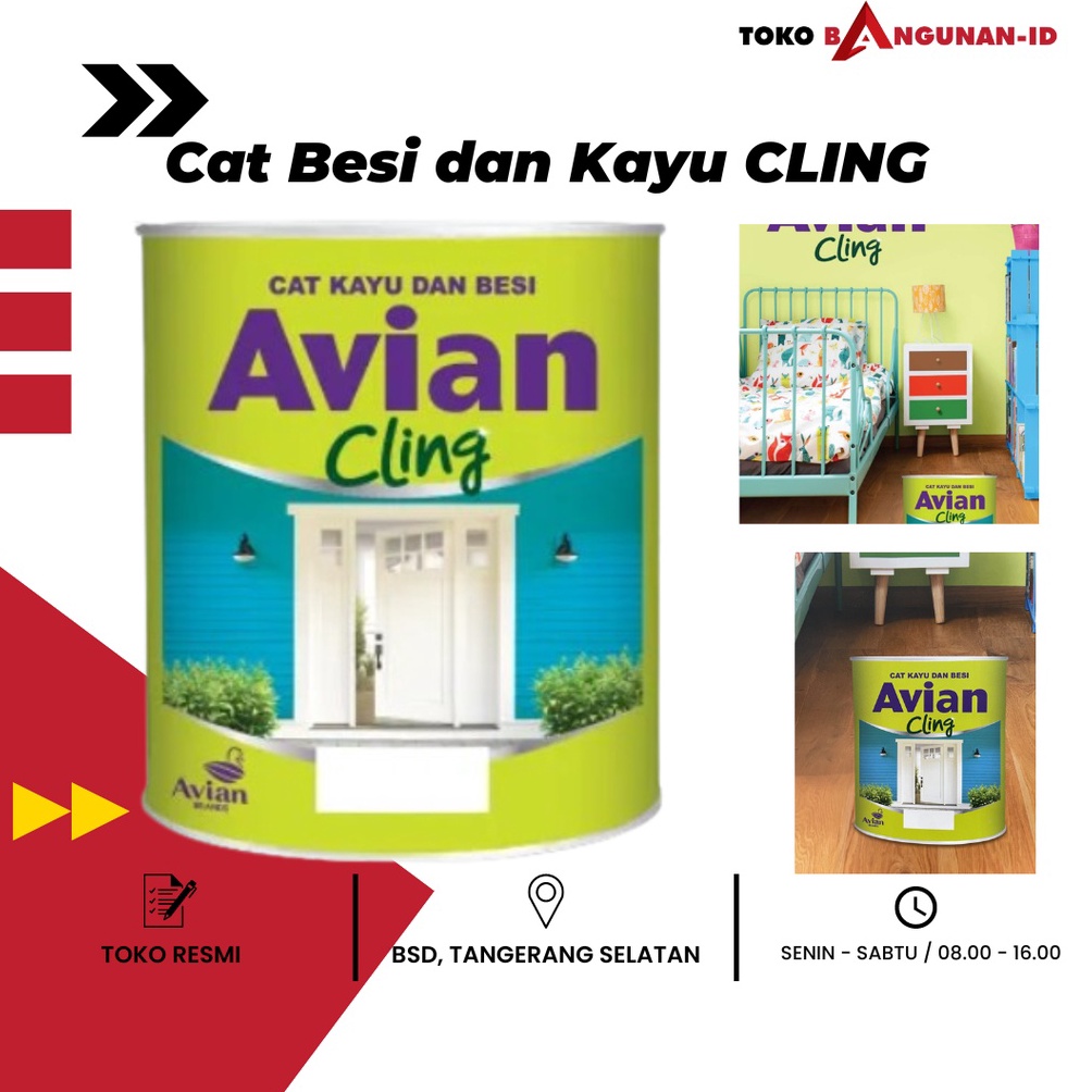 

KODE E64U Cat Minyak Besi dan Kayu Avian Cling Berkualitas