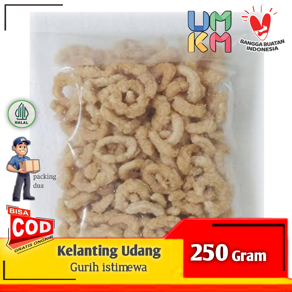 

GRATIS ONGKIR !!! Kelanting Udang 250 Gram Renyah dan Gurih