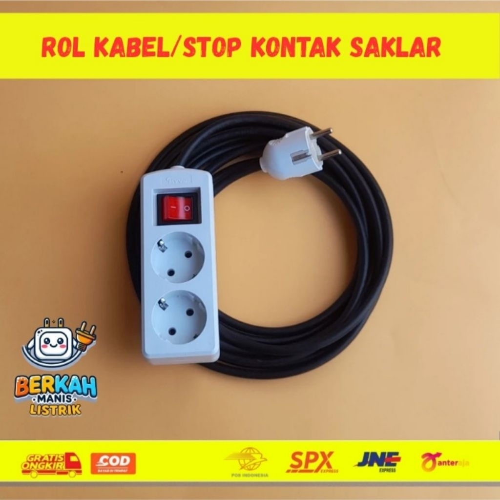 Stop kontak/Roll kabel ber SNI