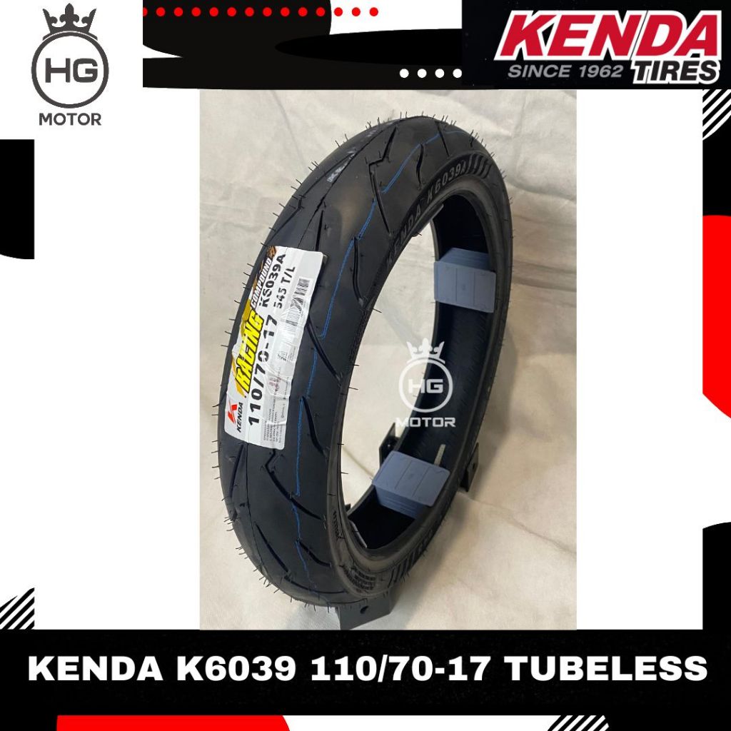 BAN LUAR KENDA K6039 110/70 130/70 RING 17 SOFT COMPOUND SPORT RACING SUPERMOTO