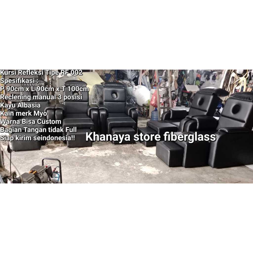 Kursi pijat refleksi baru/Bangku pijat refleksi/Kursi refleksi model baru warna hitam