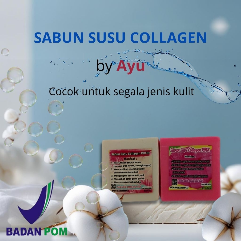 SABUN SUSU COLLAGEN BPOM // SABUN PEMUTIH WAJAH // SABUN PEMUTIH BADAN // SABUN PEMUTIH BPOM // SABU