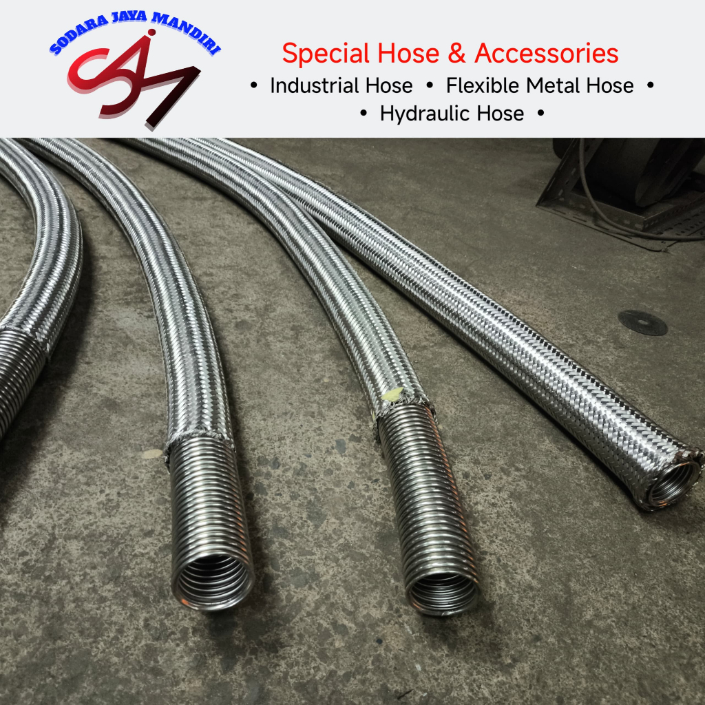 selang flexible stainless ukuran 1/4" inch / selang flexible stainless anyaman 1 1/2 inch hose stain