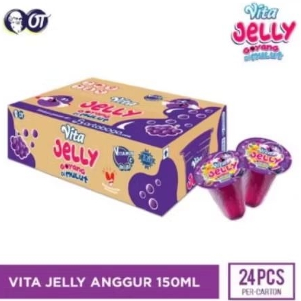 

VITA JELLY DRINK RASA ANGGUR 150 ML ISI 24 CUP