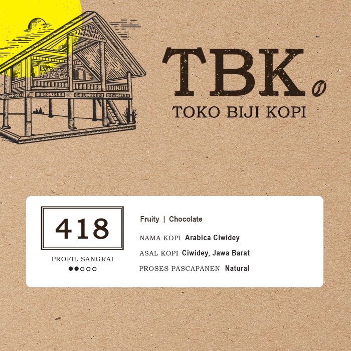 

TBK 418 (Arabica Ciwidey) 1kg - Kopi Single Origin